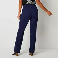 Worthington Womens Modern Straight Trouser