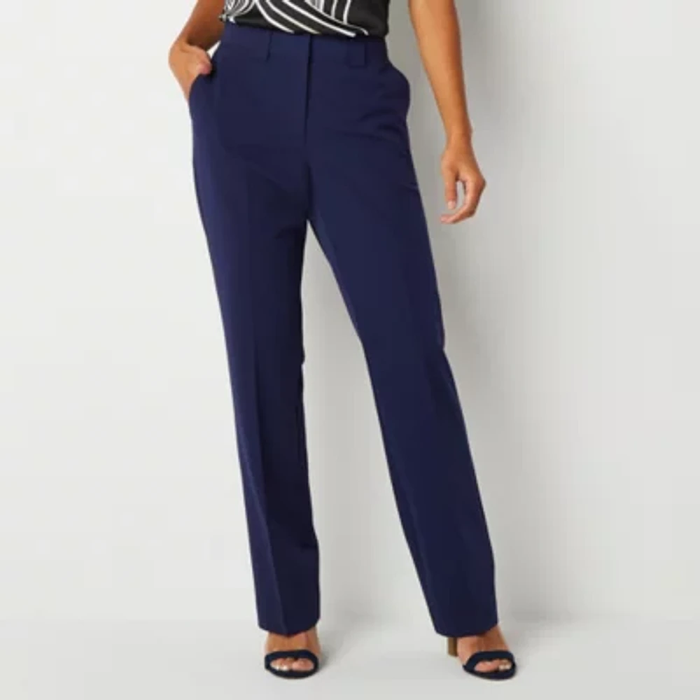 Worthington Womens Modern Straight Trouser