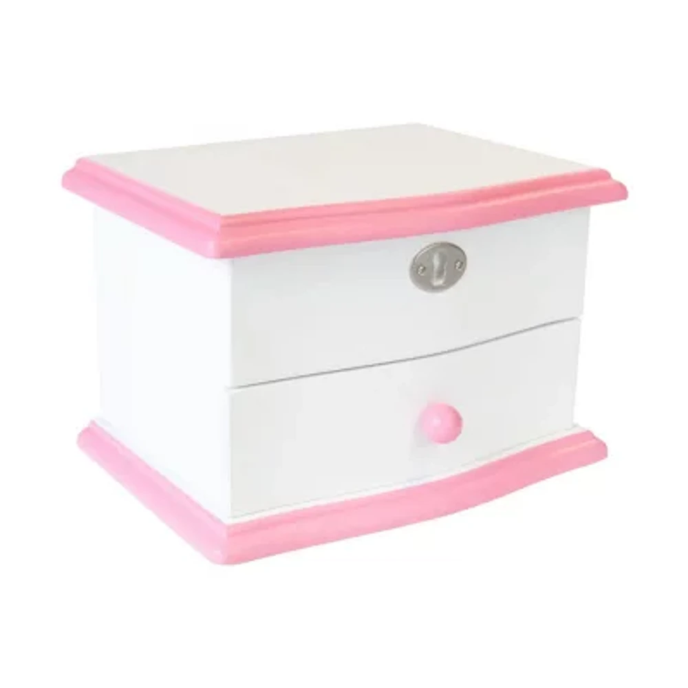 Mele And Co Katie White Jewelry Box