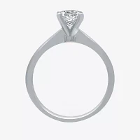 (G / SI2) Womens 1 CT. Lab-Grown White Diamond 14K Gold Round Solitaire Engagement Ring