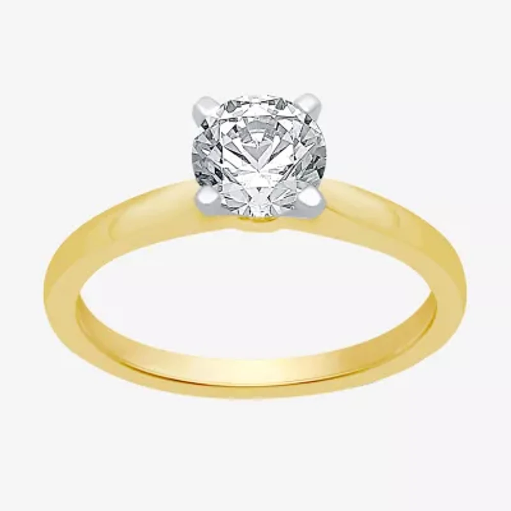 1 CT. Lab-Grown (G / SI2) Diamond Round Solitaire Engagement Ring 10K Gold