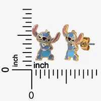 Disney Classics 18K Gold Over Brass 13mm Stitch Stud Earrings