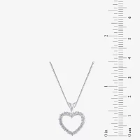 Womens / CT. T.W. Natural White Diamond 10K Gold Heart Pendant Necklace