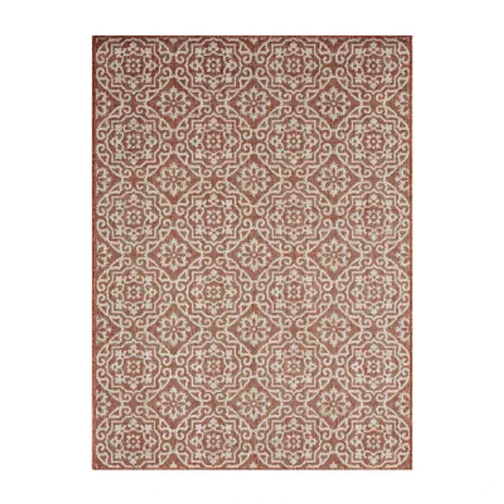 Nicole Miller Country Danica Geometric Outdoor Rectangular Area Rug