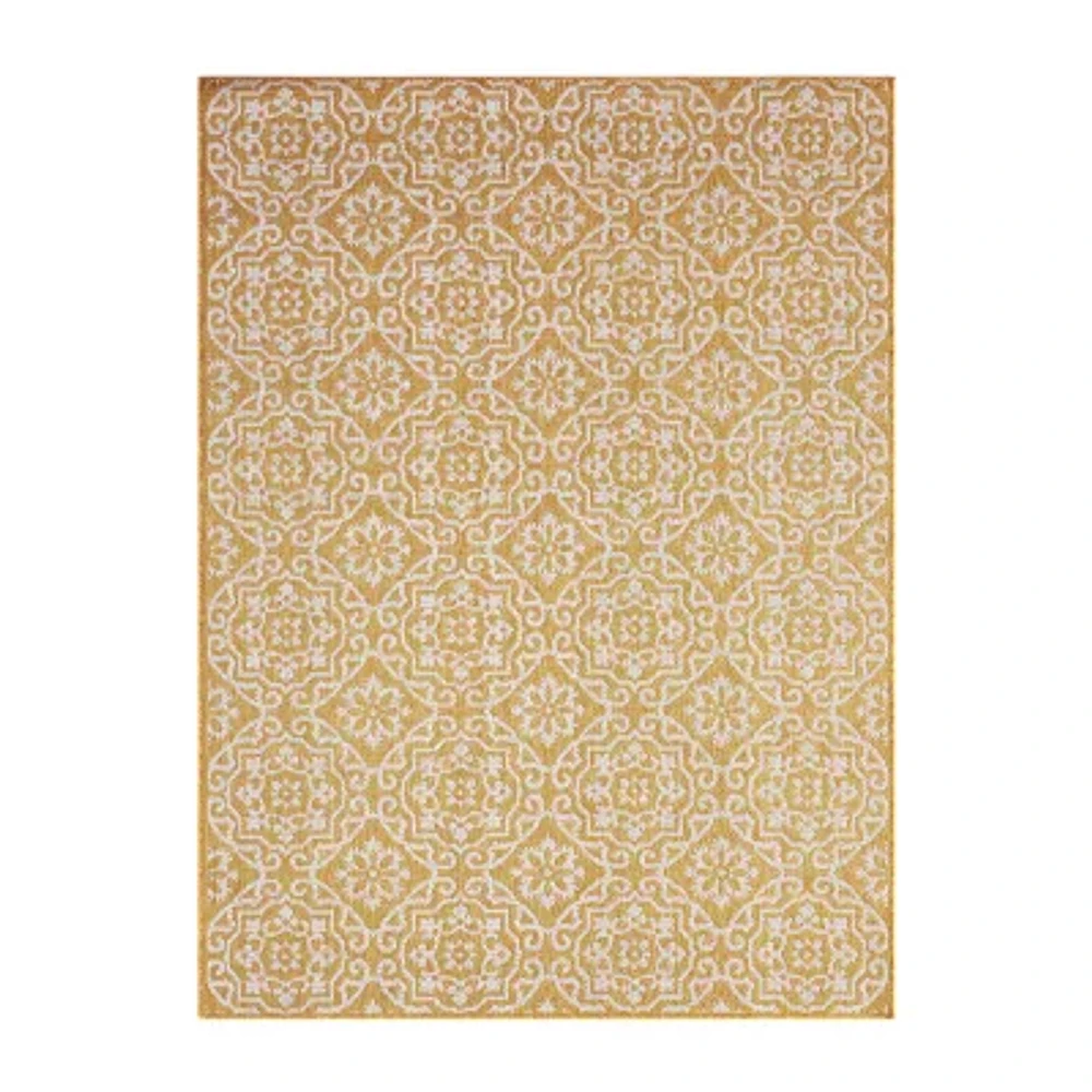 Nicole Miller Country Danica Geometric Outdoor Rectangular Area Rug
