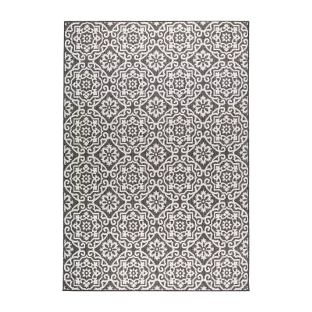 Nicole Miller Country Danica Geometric Outdoor Rectangular Area Rug