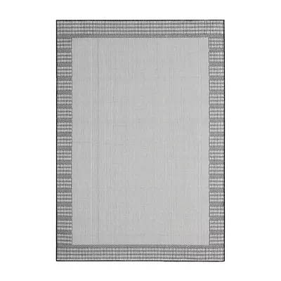 Nicole Miller Country Landry Bordered Outdoor Rectangular Area Rug