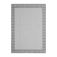 Nicole Miller Country Landry Bordered Outdoor Rectangular Area Rug