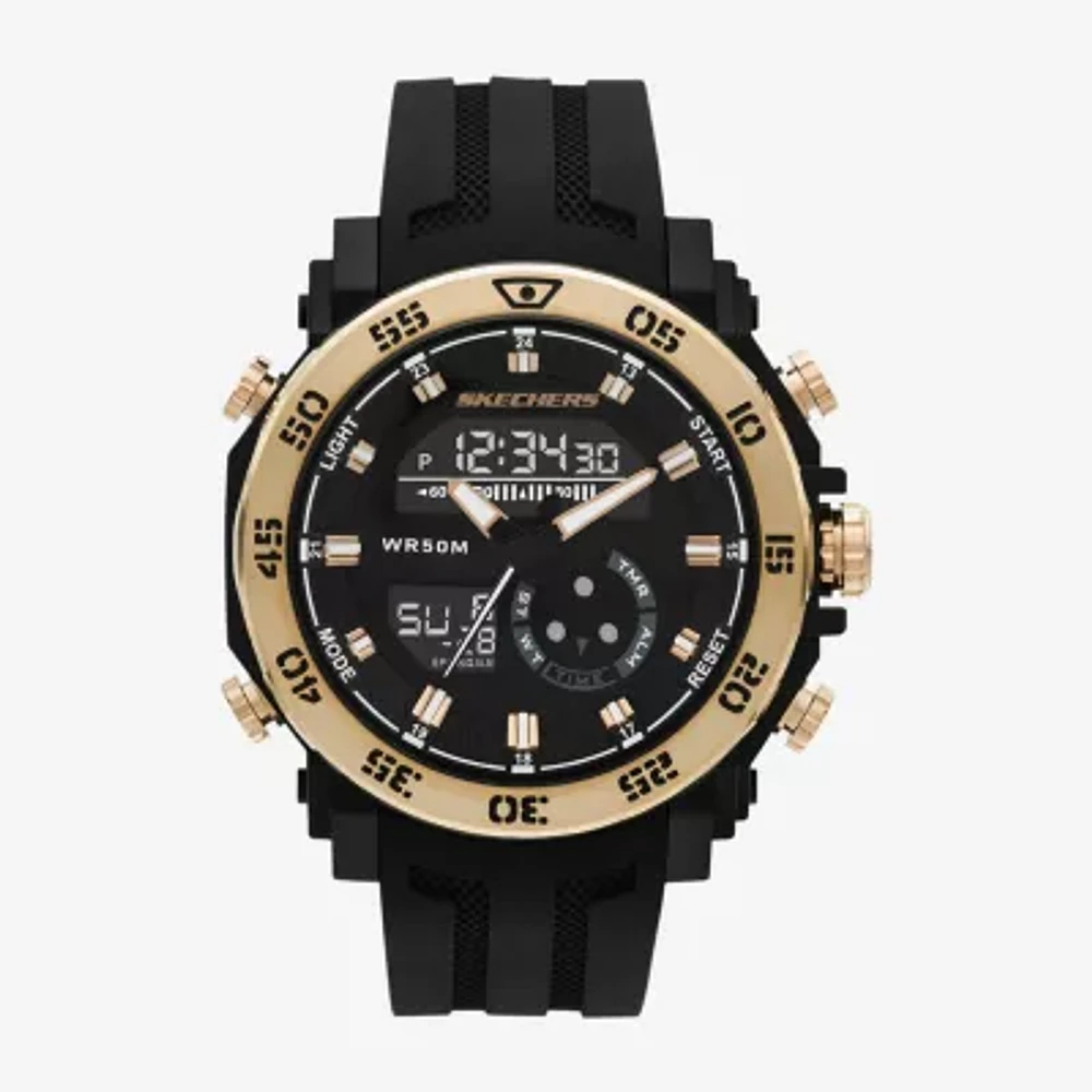 Skechers Mens Black Strap Watch Sr5214