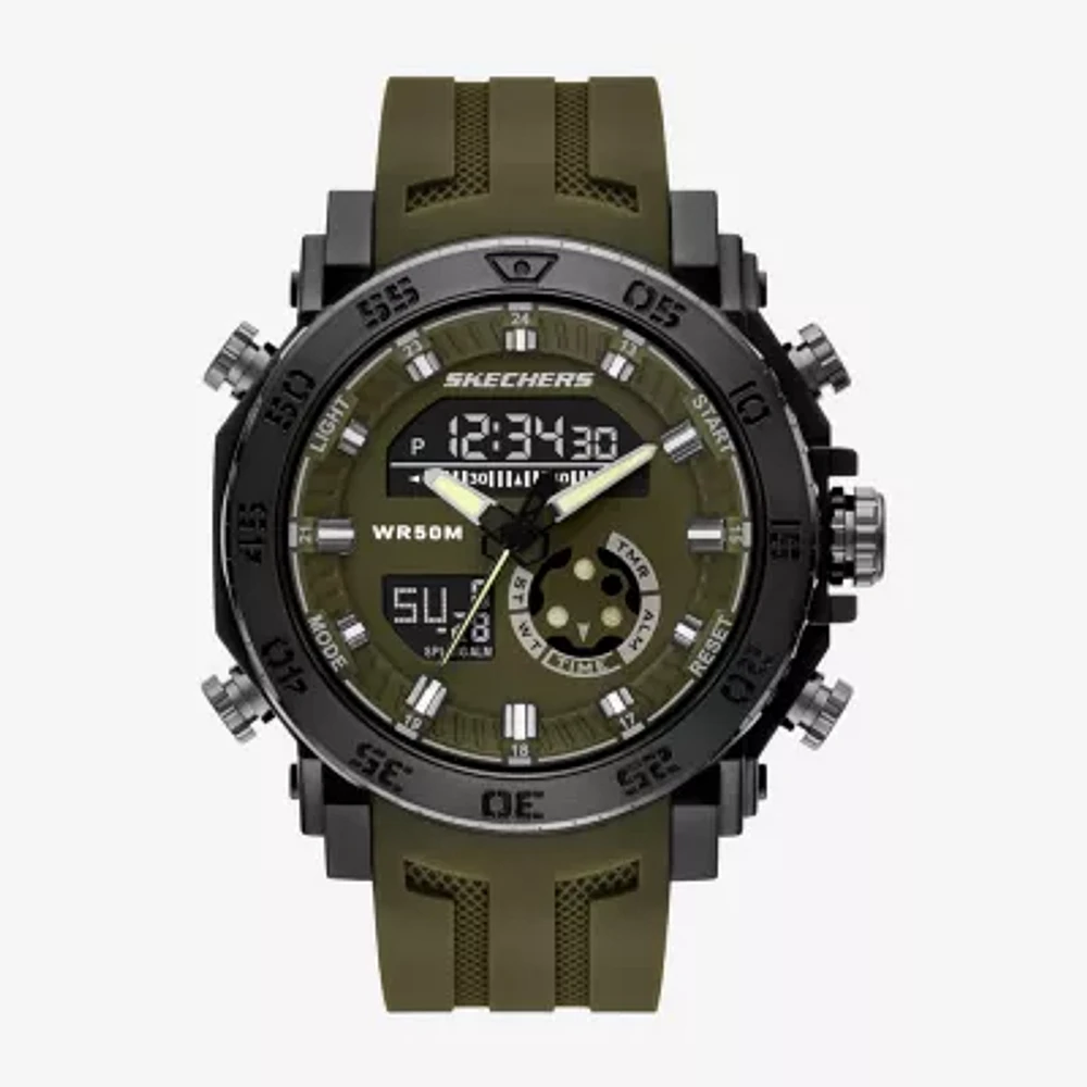 Skechers Mens Green Strap Watch Sr5215