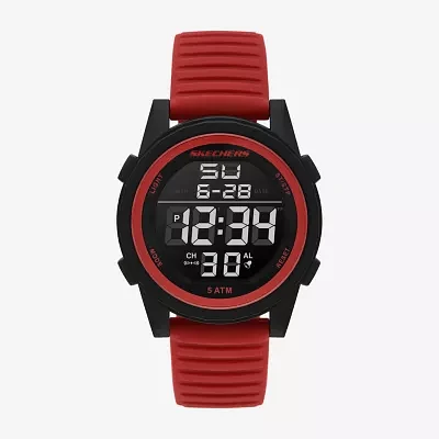 Skechers Mens Red Strap Watch Sr5220