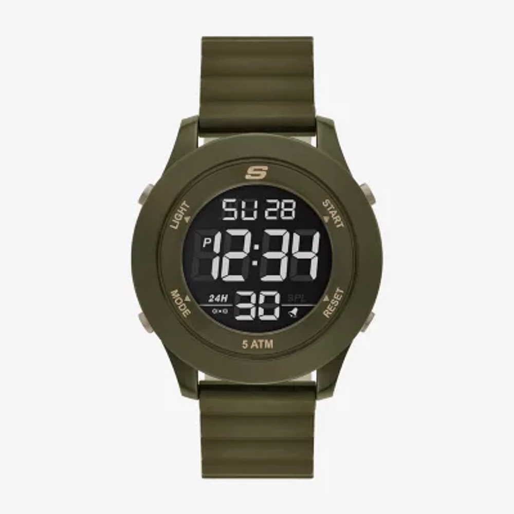 Skechers Mens Green Strap Watch Sr5223