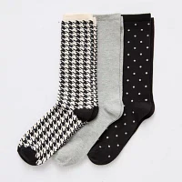 Mixit Everyday Essential 3 Pair Crew Socks Womens