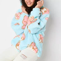 Juniors My Melody Sherpa Womens Long Sleeve Hello Kitty Zipper Hoodie