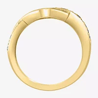 Effy Final Call 2MM 1/5 CT. Natural White Diamond 14K Gold Over Silver Band