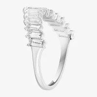 Effy Final Call Womens Genuine White Topaz Sterling Silver Cocktail Ring