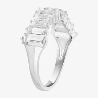 Effy Final Call Womens Genuine White Topaz Sterling Silver Cocktail Ring