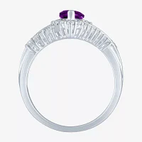 Gemstone Sterling Silver Marquise Halo Cocktail Ring