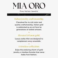 Mia Oro Womens 18 Inch 14K Gold Link Necklace