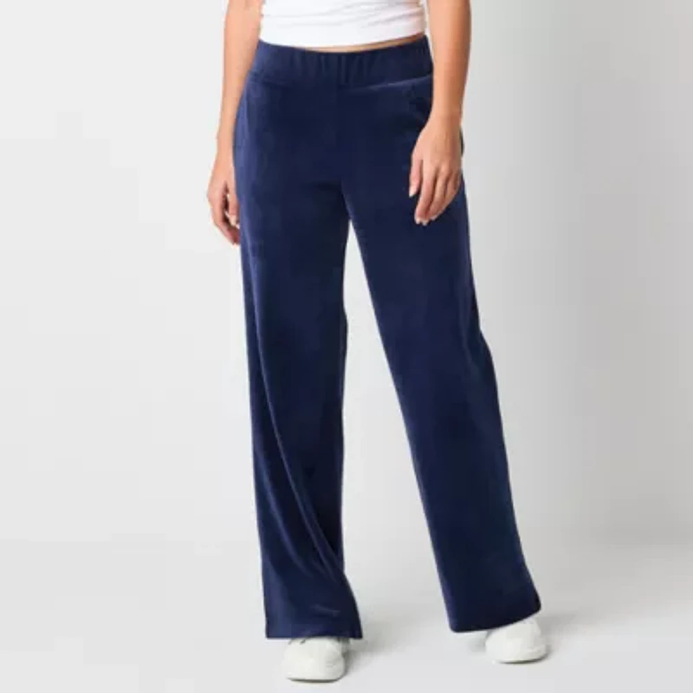 Juicy By Juicy Couture Womens Mid Rise Straight Track Pant-Juniors