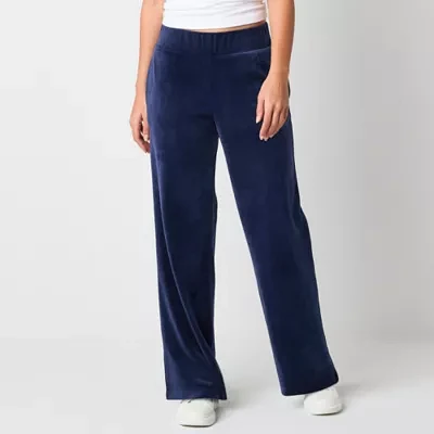 Juicy By Juicy Couture Womens Mid Rise Straight Track Pant-Juniors