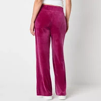 Juicy By Couture Womens Mid Rise Straight Track Pant-Juniors