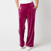 Juicy By Couture Womens Mid Rise Straight Track Pant-Juniors