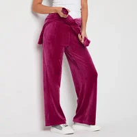 Juicy By Couture Womens Mid Rise Straight Track Pant-Juniors