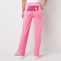 Juicy By Juicy Couture Womens Mid Rise Straight Track Pant-Juniors
