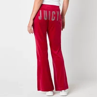 Juicy By Couture Womens Mid Rise Straight Track Pant-Juniors