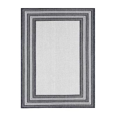 Nicole Miller Country Layla Bordered Outdoor Rectangular Area Rug