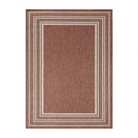 Nicole Miller Country Layla Bordered Outdoor Rectangular Area Rug