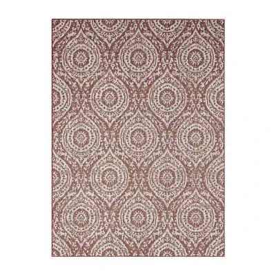 Nicole Miller Country Zoe Damask Outdoor Rectangular Area Rug