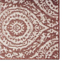 Nicole Miller Country Zoe Damask Outdoor Rectangular Area Rug