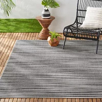 Nicole Miller Country Wynona Abstract Fade Resistant Washable Outdoor Rectangular Area Rug