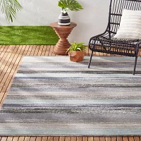 Nicole Miller Sofia Estelle Abstract Fade Resistant Washable Outdoor Rectangular Area Rug