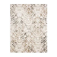 Nicole Miller Sofia Juniper Damask Fade Resistant Washable 7'9" X 10'2" Outdoor Rectangular Area Rug