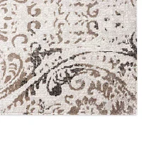 Nicole Miller Sofia Juniper Damask Fade Resistant Washable 7'9" X 10'2" Outdoor Rectangular Area Rug