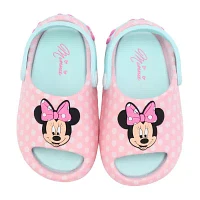 Disney Collection Girls Minnie Mouse Slide Sandals