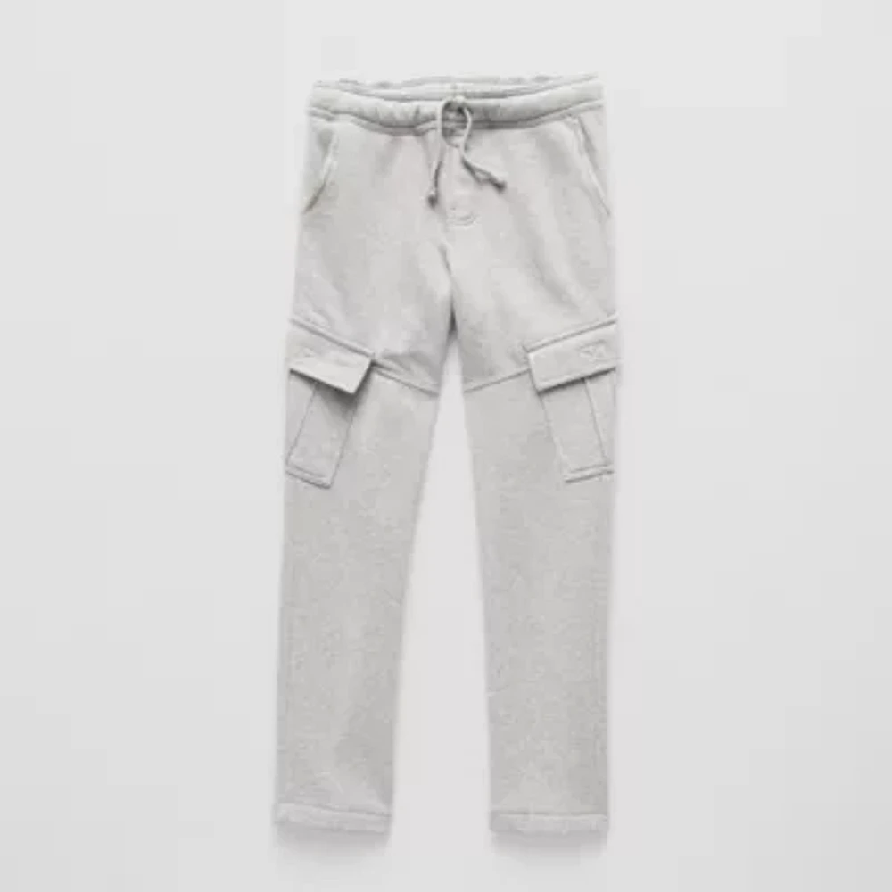 Thereabouts Little & Big Boys Fleece Straight Cargo Pant