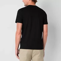 mutual weave Slub Mens Crew Neck Short Sleeve T-Shirt