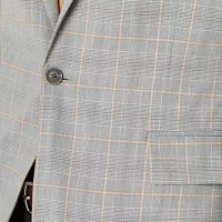 J. Ferrar Mens Slim Plaid Slim Fit Sport Coat