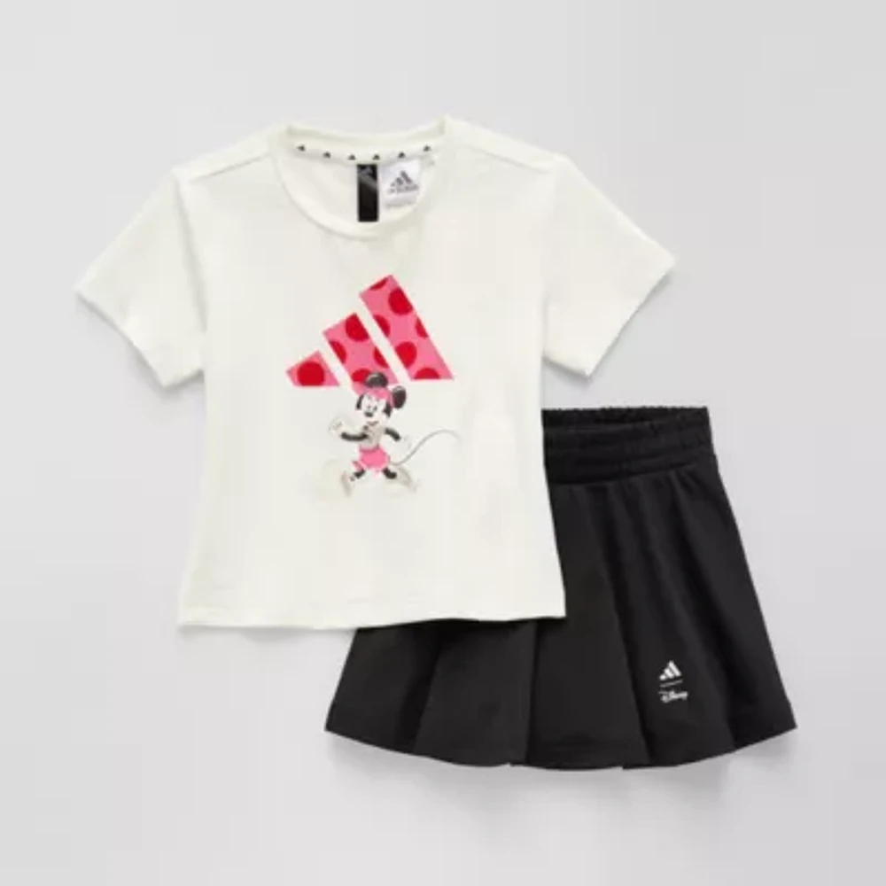 adidas Girls 2-pc. Minnie Mouse Short Set