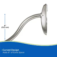 Kenney Twist & Fit No Tools Curved 57-72 IN Adjustable Tension Shower Curtain Rod