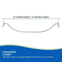 Kenney Twist & Fit No Tools Curved 57-72 IN Adjustable Tension Shower Curtain Rod