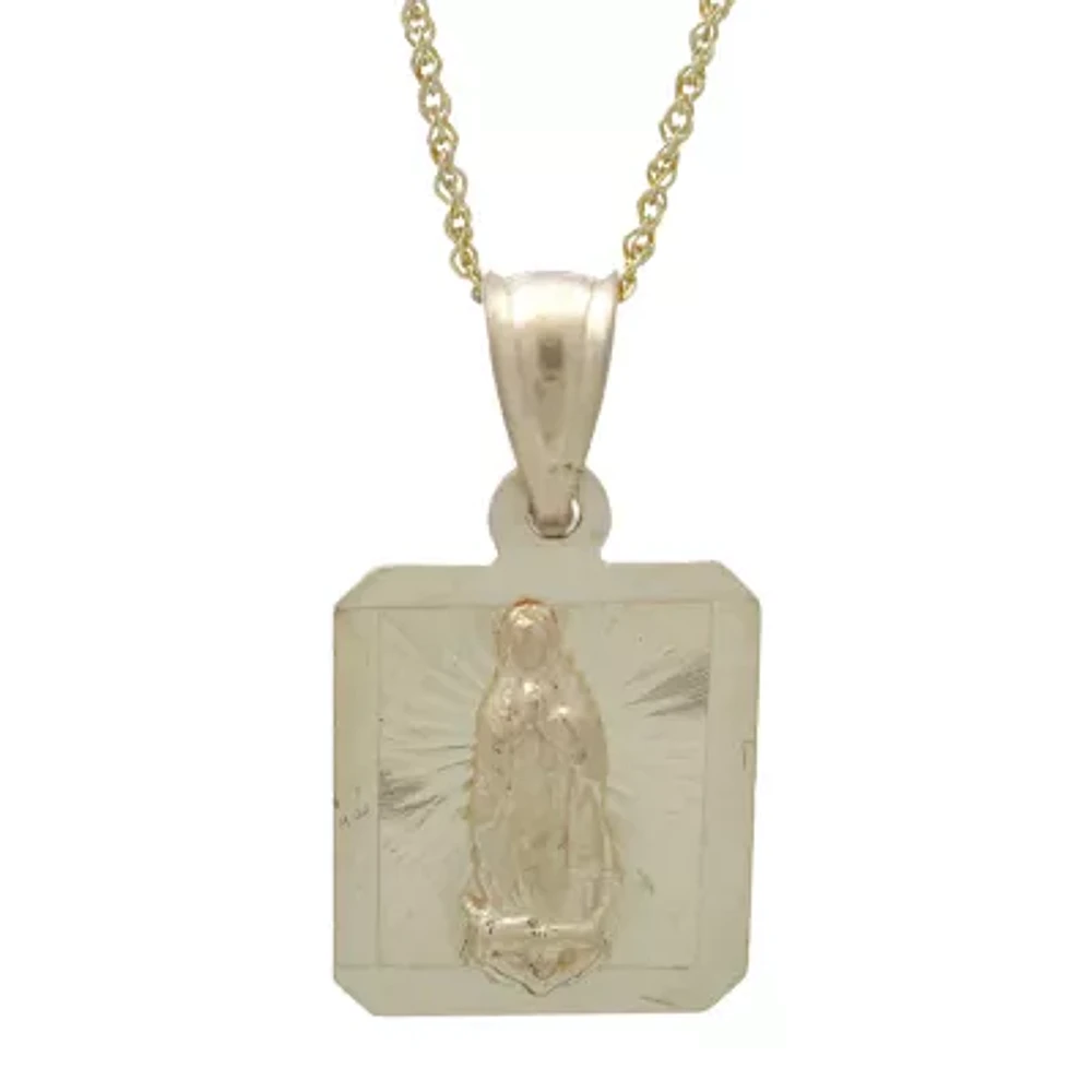 Rene Bargueiras® Our Lady of Guadalupe Medal Pendant Necklace