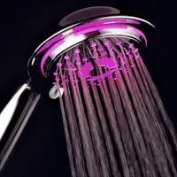 PowerSpa® All-Chrome LED Handheld Shower with Air Jet LED Turbo Pressure-Boost Nozzle Technology