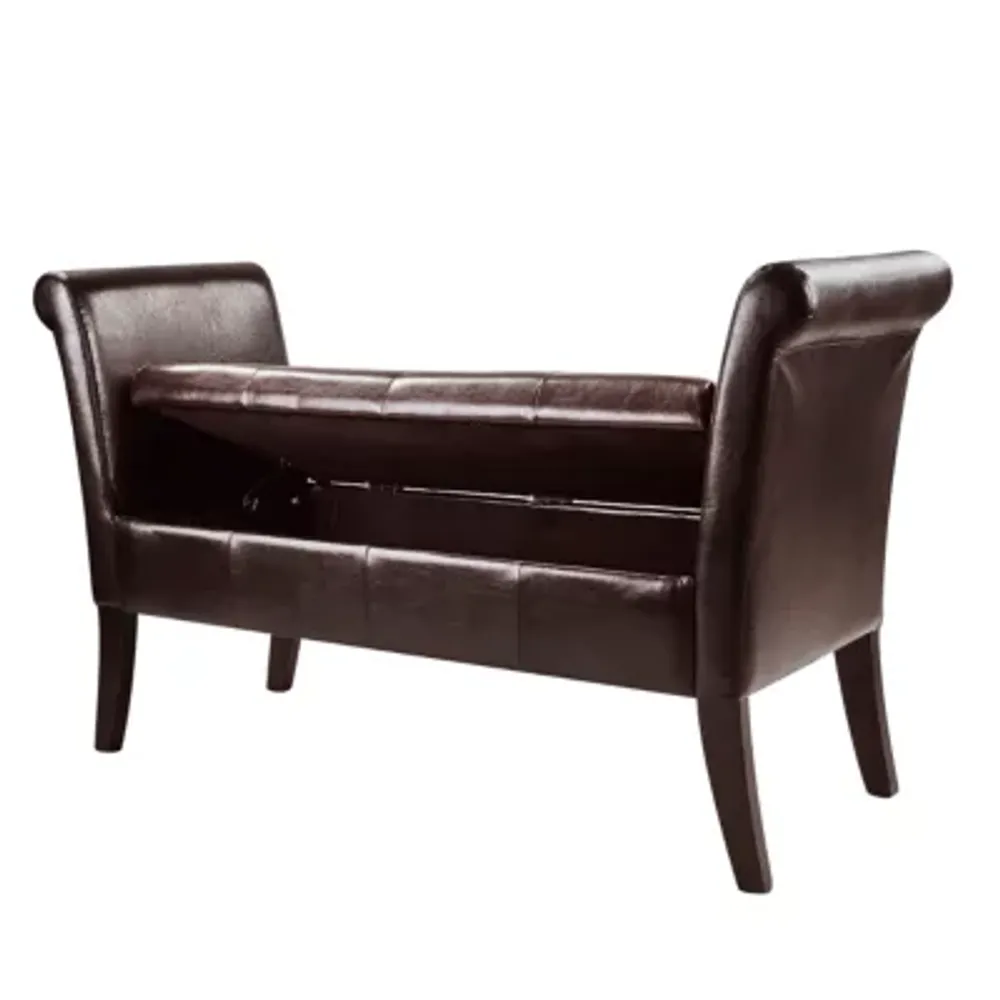 Antonio Rolled-Arm Storage Bench