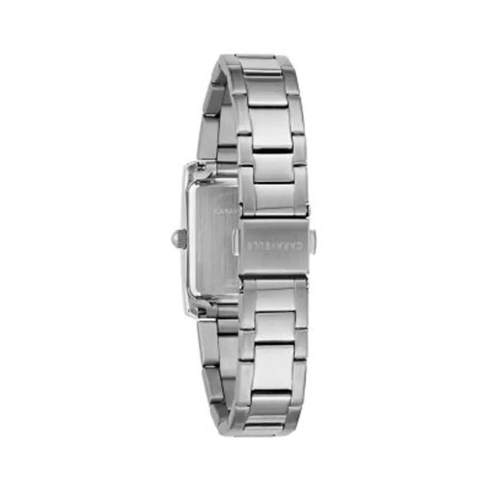 Caravelle Designed By Bulova Womens Silver Tone Stainless Steel Bracelet Watch 43l203