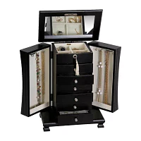 Mele and Co Layla Java-Finish Jewelry Box